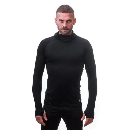 Мъжка тениска Sensor Merino DF с качулка