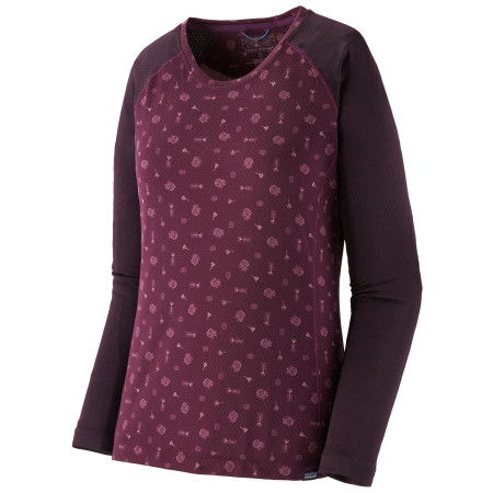 Дамска функционална блуза Patagonia Cap Midweight Crew лилав