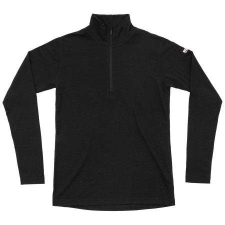 Дамска функционална блуза Devold Breeze Plus Merino 200 Zip Neck Wmn черен BLACK