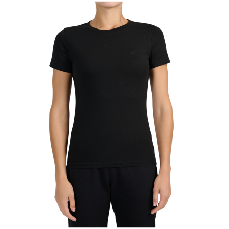 Дамска тениска 4F Tshirt F3306 черен Deep Black