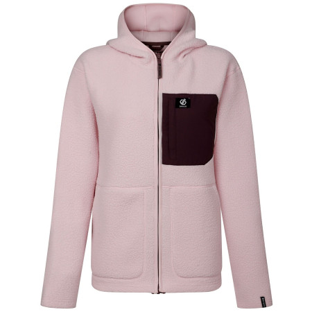 Дамски функционален суитшърт Dare 2b Womens Firn Hooded Borg розов Pink Haze