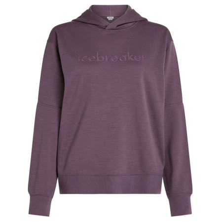 Дамски функционален суитшърт Icebreaker W Mer 360 RealFleece Elemental LS Hood лилав Grey Plum