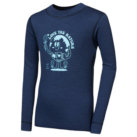 Детска функционална тениска Sensor Merino DF Planet Deep Blue тъмно син Deep Blue