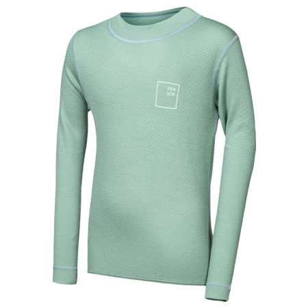 Детска функционална тениска Sensor Merino DF Logo Up Basil Green светло зелен Basil Green
