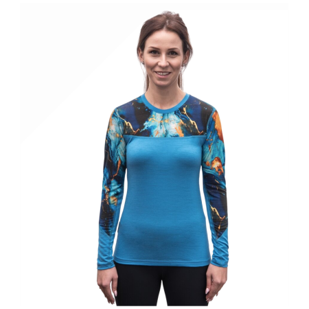 Дамска тениска Sensor Merino Impress, dl.rukáv