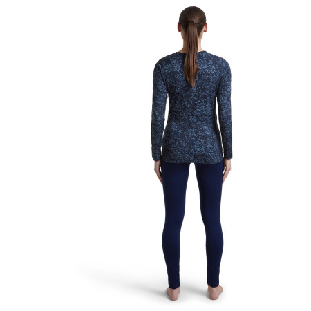 Дамска функционална блуза Icebreaker Women M 200 Oasis LS Crewe Moss BloomAOP
