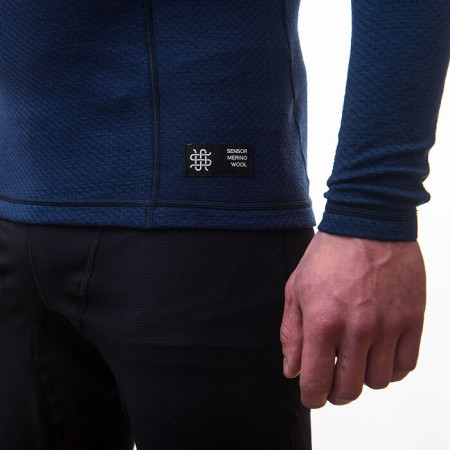 Функционална мъжка тениска Sensor Merino DF zip