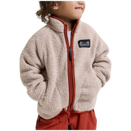 Детски суитшърт Didriksons Gibbs Kids Fullzip 2 Beach Beige/Rust