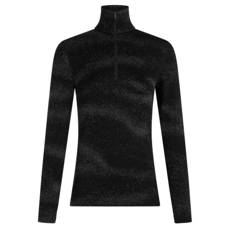 Дамска функционална блуза Icebreaker Women M 260 Tech Vertex LS HZ Chillwave черен Black/Obsidia/J