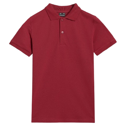 Детска тениска 4F Polo Shirt M614 червен DARK RED