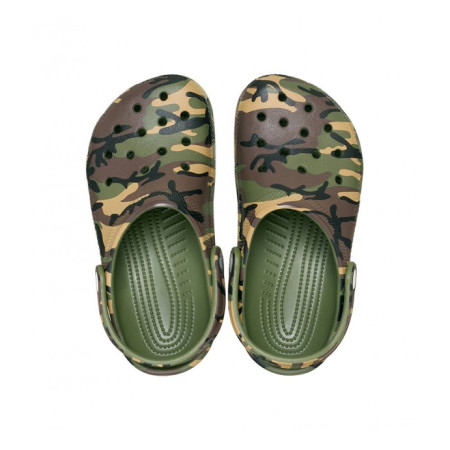 Детски чехли Crocs Classic Camouflage Clog Army Green/Multi