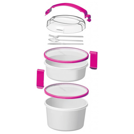 Кутия за обяд Omada Sanaliving Box Set 19,5x18,5x20,5cm/1L+1,6L