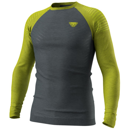 Функционална мъжка тениска Dynafit Tour Light Merino M L/S Tee зелен/черен 2881 - golden lime/0720