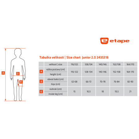 Детски велосипедни шорти Etape Junior 2.0
