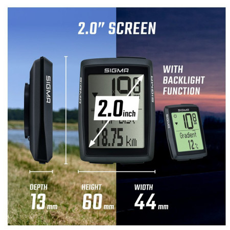 Велосипеден компютър Sigma BC 14.0 WL STS/CAD