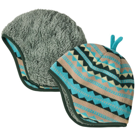 Детска шапка Patagonia Baby Reversible Beanie сив Diamond Stripe: Snowmelt Blue