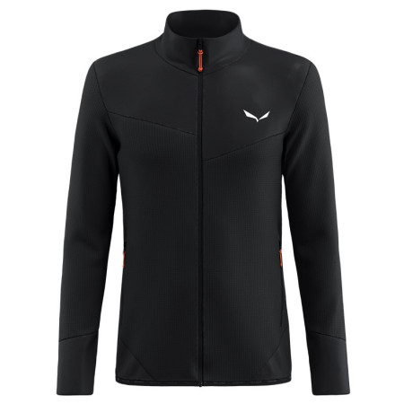 Функционален мъжки суитшърт Salewa Puez Waffle Hyb Pl Jacket M черен black out