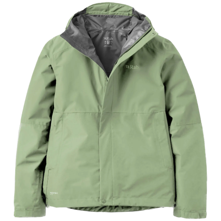 Дамско яке Rab Downpour Jacket Wmns зелен