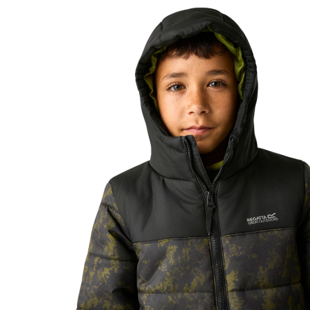 Детско зимно яке Regatta Lofthouse Black/Distress Camo
