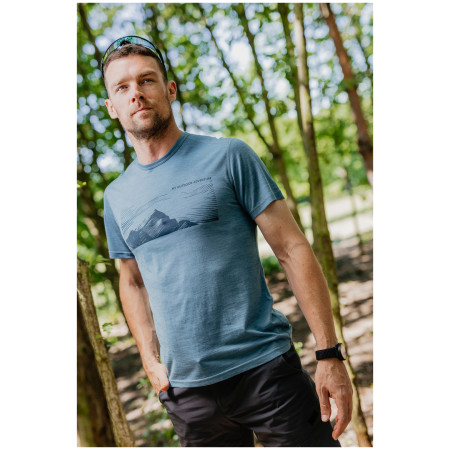 Мъжка тениска MOOA Merino Lyolite Highlander 150 Short