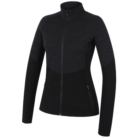 Дамски суитшърт MOOA Merino 3D 240 черен black