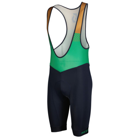 Мъжки къси панталони за колоездене Scott Bib Shorts M's RC Team ++ син/зелен dark blue/amazon green