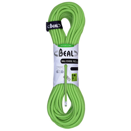 Въже за алпинизъм Beal Wall School 10,2 mm (40 m) зелен green