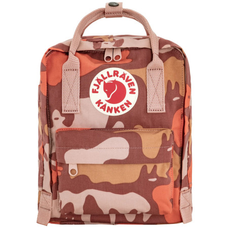 Градска раница Fjällräven Kånken Graphics Mini розов ChalkRose-Hidden Animals