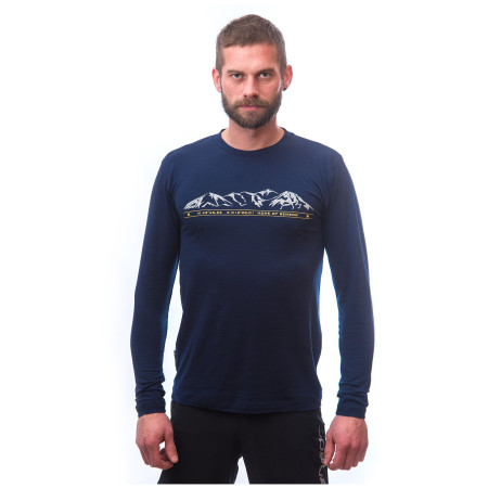 Функционална мъжка тениска Sensor Merino Active Pt Mountains dl.rukáv
