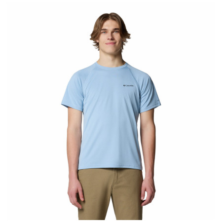 Мъжка тениска Columbia Alpine Chill™ Pro Short Sleeve Crew светло син Ripple Blue