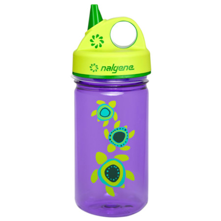Детска бутилка Nalgene Grip-n-Gulp жълт/лилав Purple w/Sea Turtles