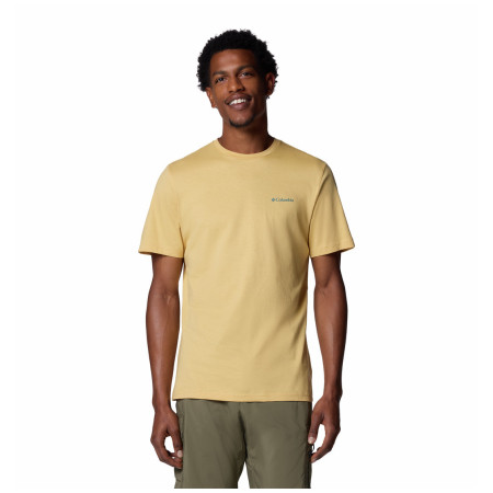 Мъжка тениска Columbia Rapid Ridge™ Back Graphic Tee II жълт/зелен Sand Dune, Heavenly Horizons