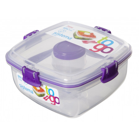 Кутия за салата Sistema Salad To Go 1,1L лилав