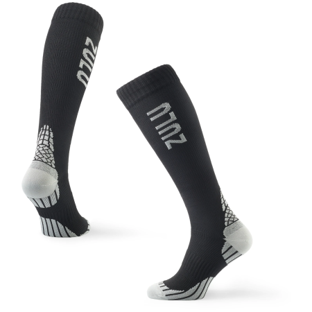 Компресиращи 3/4 чорапи Zulu Run Compression черен/сив black/grey