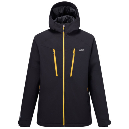 Мъжко зимно яке Regatta Highton Stretch Padded Jacket черен/жълт Black(Sunst)