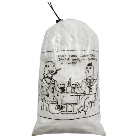 Опаковка High Tail Designs Drawstring Stuff Sack Date Night бял Date Night