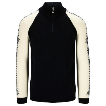 Мъжки пуловер Dale of Norway Geilo Masc Sweater черен/бял Black Offwhite