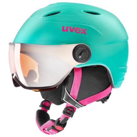 Скиорска каска Uvex Junior Visor Pro зелен Mint