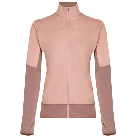 Дамски функционален суитшърт Icebreaker Women Merino Blend 300 RealFleece™ Descender LS Zip розов Summit/Blush/Cb