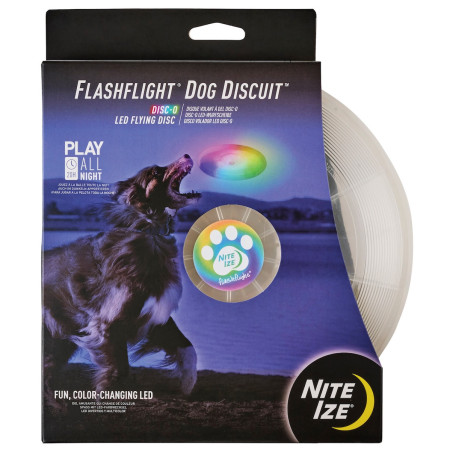 Играчка за куче Nite Ize Flashflight® Dog Discuit™ LED Flying Disc