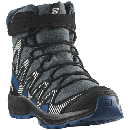 Детски зимни ботуши Salomon Xa Pro V8 Winter Waterproof син Turbulence / Black / Dark Blue