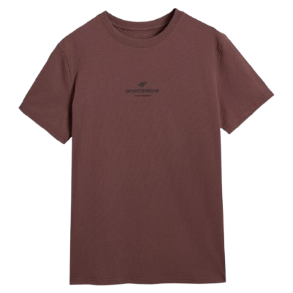 Мъжка тениска 4F Tshirt M2961 кафяв DARK BROWN