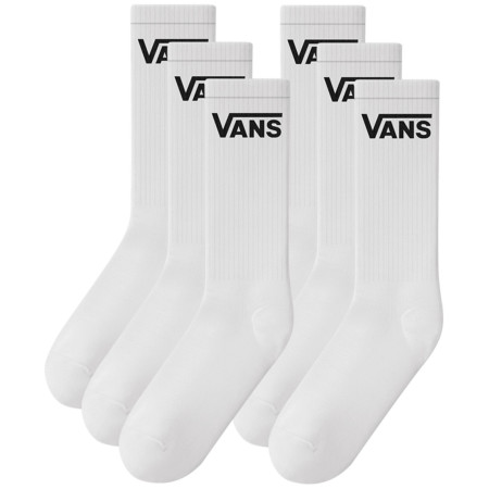 Чорапи Vans Classic Crew 6ps бял White
