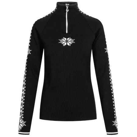 Дамски пуловер Dale of Norway Geilo Fem Sweater черен/бял Black Offwhite