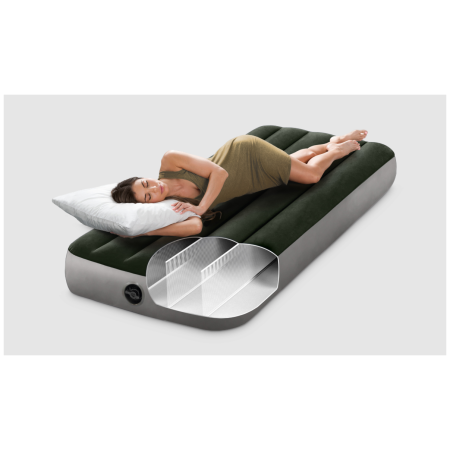 Надуваем дюшек Intex Jr.Twin-With Foot Bip 64760