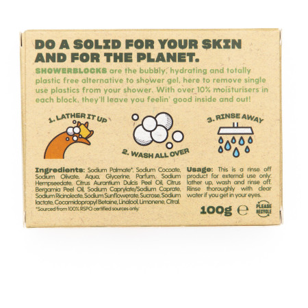 Душ гел Shower Blocks Solid Shower Gel EO Range - Sweet Orange & Bergamot
