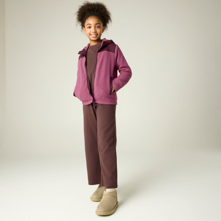 Детски суитшърт Regatta Myla Hybrid Jacket Fig/Violet