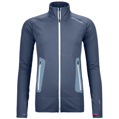 Дамски суичър Ortovox W's Fleece Light Jacket тъмно син NightBlue