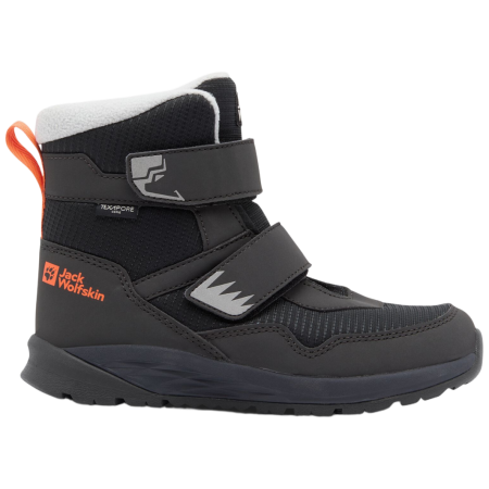 Детски зимни ботуши Jack Wolfskin Polar Bear-B Texapore Mid Vc K - Phantom черен phantom