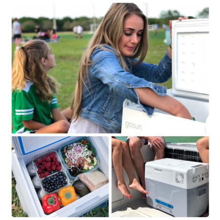 Kомпресорен хладилник GoSun Chill 40л хладилник за автомобил с циркулярно охлаждане